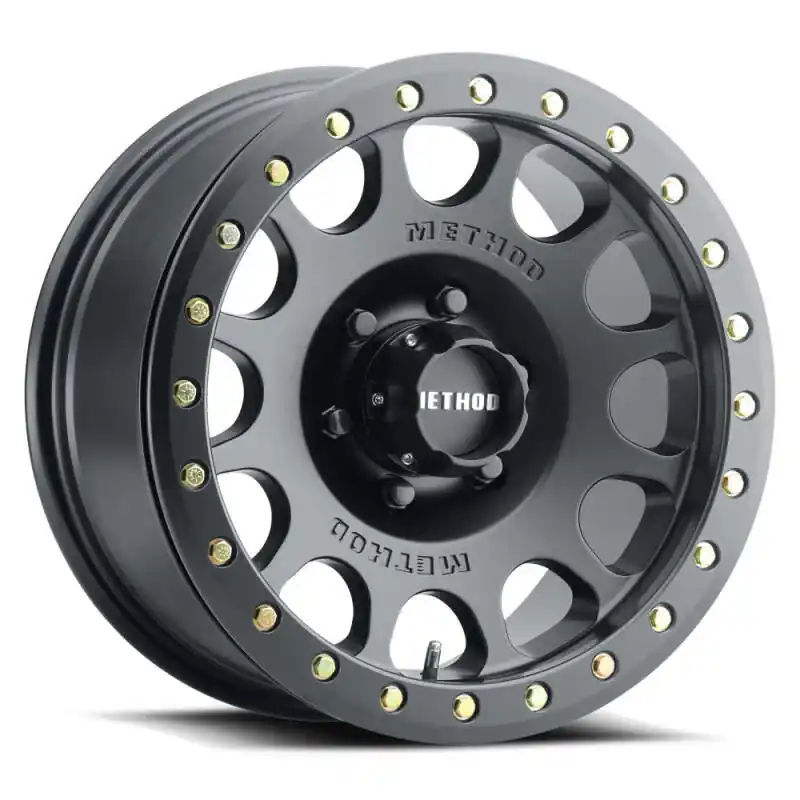 Viral Method MR105 V3 Beadlock 17x9 -38mm Offset 8x6.5 130.81mm CB Matte Black Wheel w/ BH-H24125