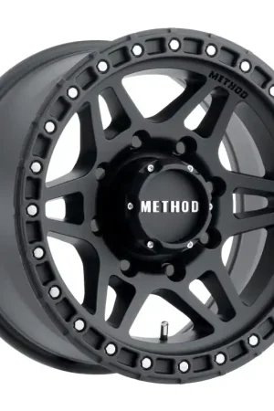 Method MR312 17x8.5 0mm Offset 8x6.5 130.81mm CB Matte Black Wheel Direct From Factory