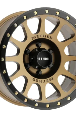 Method MR305 NV 18x9 +18mm Offset 6x135 94mm CB Method Bronze/Black Street Loc Wheel Warranty Included