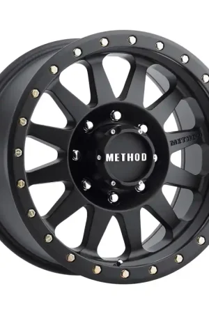 Buy Direct Method MR304 Double Standard 16x8 0mm Offset 8x6.5 130.81mm CB Matte Black Wheel