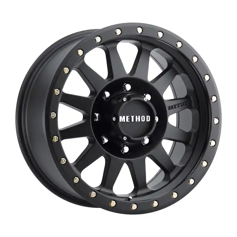 Buy Direct Method MR304 Double Standard 16x8 0mm Offset 8x6.5 130.81mm CB Matte Black Wheel