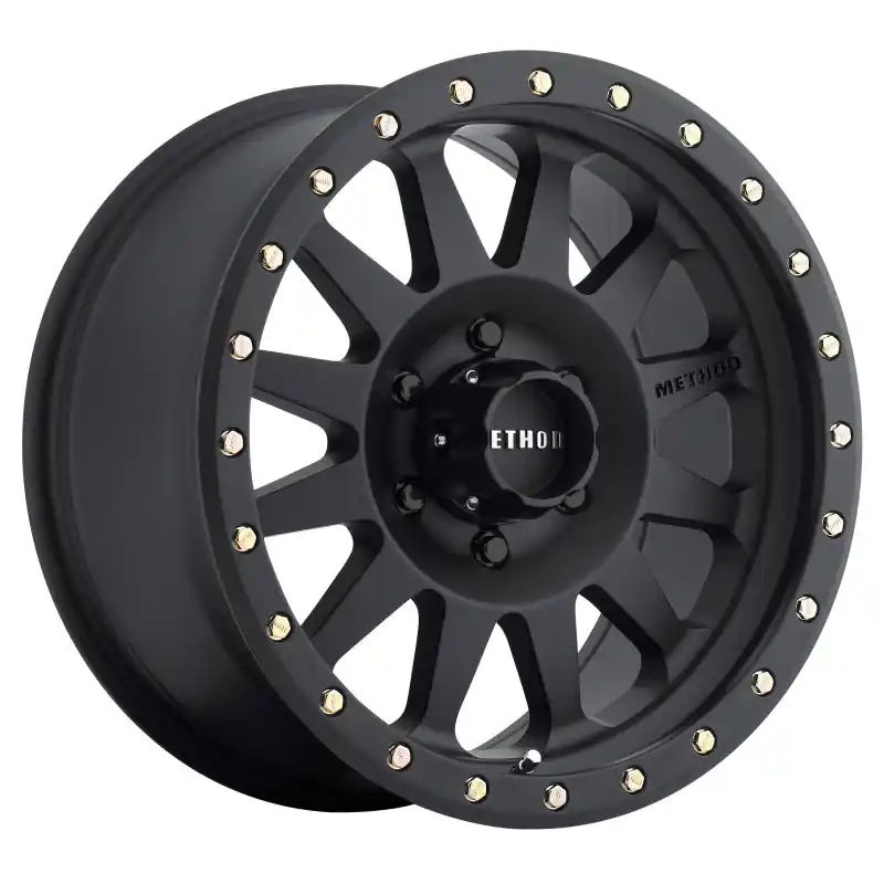 Worldwide Shipping Method MR304 Double Standard 20x10 -18mm Offset 6x5.5 108mm CB Matte Black Wheel