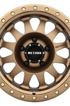Method MR304 Double Standard 17x8.5 0mm Offset 5x5 94mm CB Method Bronze Wheel Trusted Brand