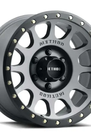 Method MR305 NV 17x8.5 / 0mm Offset / 6x5.5 BP / 108mm CB / Titanium - Matte Black Lip Wheel Limited Time
