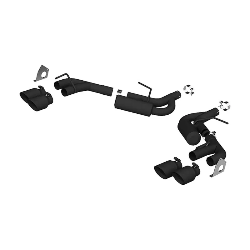 MBRP 16-19 Chevrolet Camaro V6 2.5in BLK NPP Dual Axle Back Exhaust w/ 4in Quad Dual Wall Tips Wholesale