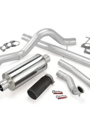 Banks Power 94-97 Ford 7.3L ECSB Monster Exhaust System - SS Single Exhaust w/ Black Tip Seasonal Sale