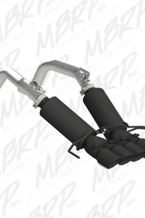 MBRP 14-19 Chevy Corvette V8 6.2L 3in Black Dual Cat Back w/ 4in Quad Dual Wall Tips Warranty Included