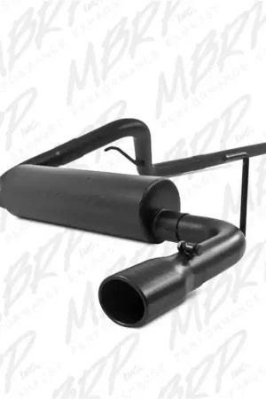 Latest MBRP 12 Jeep Wrangler/ Rubicon 3.6L Cat Back Single Rear Exit Black Exhaust