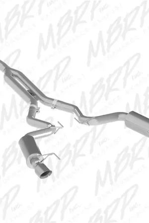 Super Sale MBRP 15-18 Ford Mustang EcoBoost 2.3L Alum 3in Cat Back Dual Split Rear Exit (Street Version)