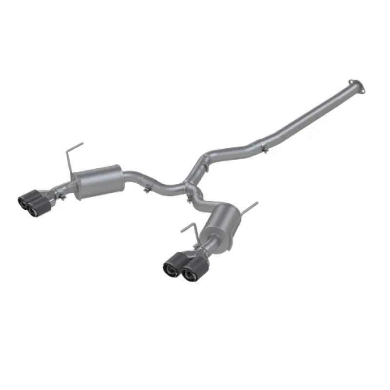 MBRP 15-19 Subaru WRX 2.0L/STI 2.5L 3in Dual Split Rear Exit w/ 3.5in CF Tips - T304 Street Version While Supplies Last