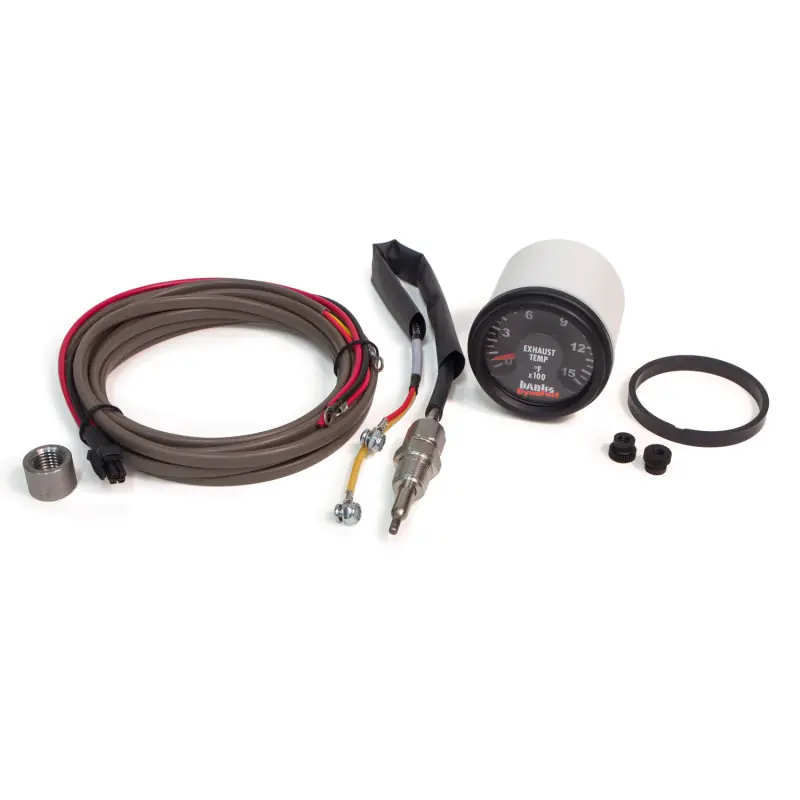 Mega Sale Banks Power Pyrometer Kit w/ Probe / 10ft Lead / Weld Bung