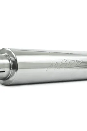 MBRP Universal Quiet Tone Muffler 4in Inlet/Outlet 24in Body 6in Dia 30in Overall T304 Viral