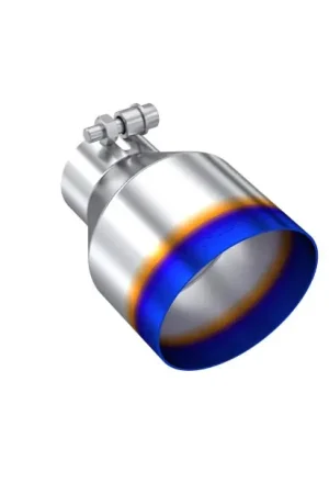 Fan Favorite MBRP Universal Burnt SS Tip 2.5in ID / 4.5in OD Out / 6.5in Length Angle Cut Single Wall