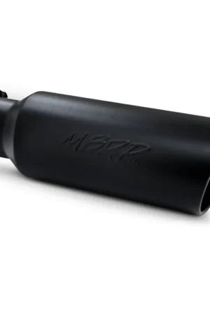 MBRP Universal Tip 6in OD Rolled End 4in Inlet 18in L Black Coated Exhaust Tip Free Delivery
