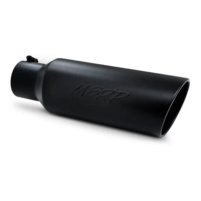 MBRP Universal Tip 6in OD Rolled End 4in Inlet 18in L Black Coated Exhaust Tip Free Delivery