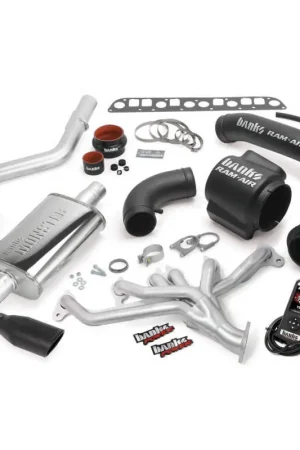 Banks Power 04-06 Jeep 4.0L Wrangler PowerPack System - SS Single Exhaust w/ Black Tip Bulk Order