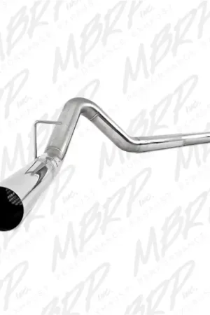 Low Price MBRP 2008-2010 Ford F250/350/450 6.4L 4in Filter Back Single No Tip Exhaust System