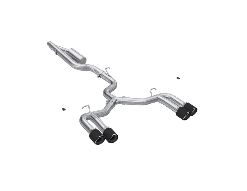 Low Price MBRP 22-24 Audi S3 2.0L Armor Pro T304 SS 3in Cat-Back Quad Split Rear Exhaust w/ Carbon Fiber Tips