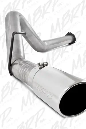 MBRP 11-14 Ford 6.7L F-250/350/450 4in Filter Back Single Side Exit Alum and Down Pipe Exhaust Money Back Guarantee