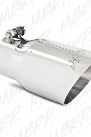 MBRP Universal Tip 4in O.D. Dual Wall Angled 3in inlet 8in length T304 Discount