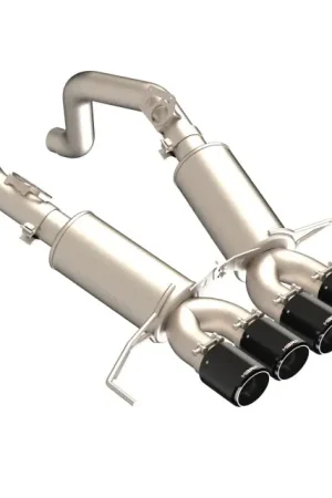 Fan Favorite MBRP 14-19 Chevrolet Corvette 3in Dual Split Rear Cat Back w/ Carbon Fiber Tips