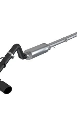 MBRP 2019 Ford Ranger Ecoboost 2.3L 4in OD Tip Single Side Exit 3in Black Coated Cat Back Money Back Guarantee