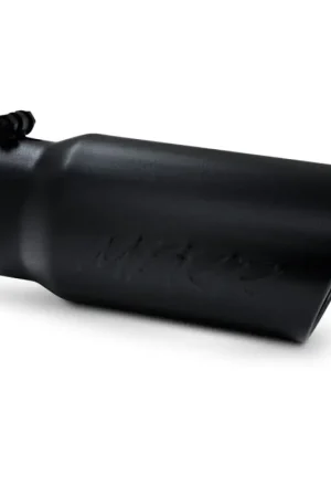 MBRP Universal Tip 5 O.D. Angled Rolled End 4 inlet 12 length - Black Finish Best Choice