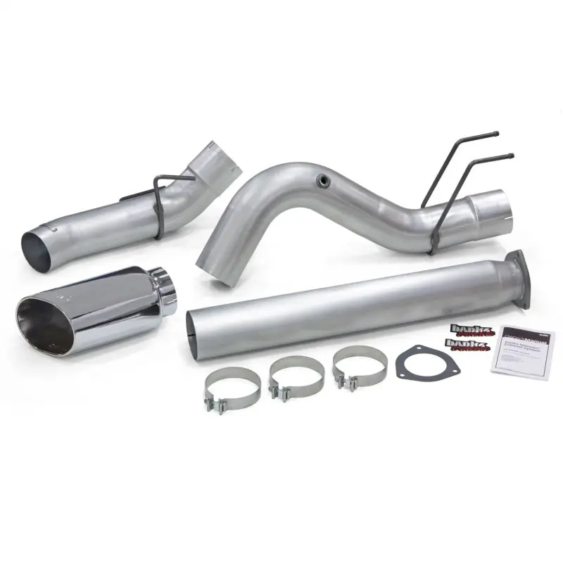 Banks Power 2017 Ford 6.7L 5in Monster Exhaust System - Single Exhaust w/ Chrome Tip Crafted