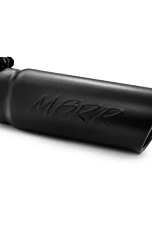 Express Delivery MBRP Universal Tip 4 O.D. Angled Rolled End 3.5 inlet 10 length- Black Finish