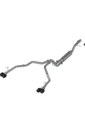 MBRP 2021+ Chevy Tahoe / GMC Yukon T304 SS 3in Cat-Back Dual Split Exhaust w/ Quad Carbon Fiber Tips Trusted Brand