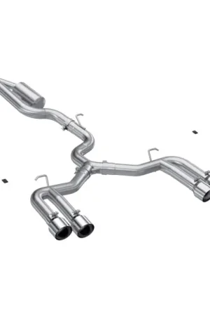 MBRP 22-24 Audi S3 2.0L Armor Pro T304 SS 3in Cat-Back Quad Split Rear Exhaust - Valve Delete Deal