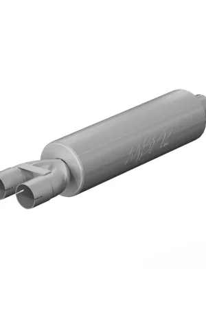 Save Now MBRP Universal Muffler 3in Inlet/Dual 2.5in Outlet 30in Length T409 SS Mild Tone (NO DROPSHIP)