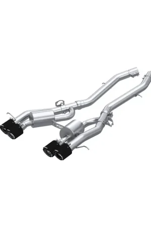 Super Sale MBRP 2021+ BMW M3/M4 3in Axle Back Dual Rear Exit w/ T304 SS Carbon Fiber Tips