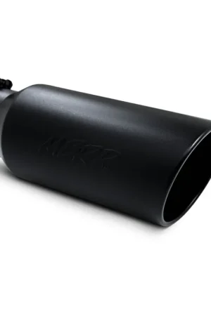 MBRP Universal Tip 7in O.D. Rolled End 5in inlet 18in length Black Best Choice