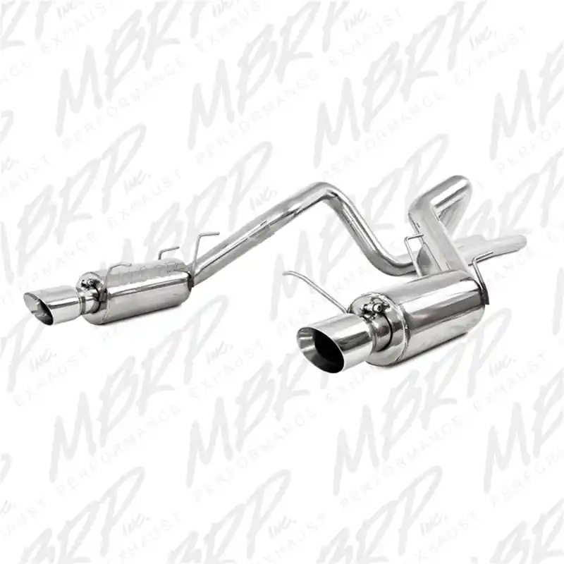 MBRP 11-14 Ford Mustang GT 5.0L Dual Split Rear Street Version T409 3in Cat Back Exhaust System Hot Deal