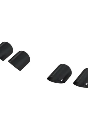 MBRP 15-24 Ford Mustang T304 SS 4in OD / 6.5in Length Quad Tip Cover Kit - Black Tip Holiday Sale