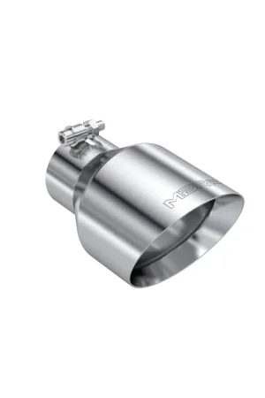 MBRP Universal T304 Stainless Steel Tip3on ID / 5in OD Out / 8in Length Angle Cut Dual Wall Super Sale