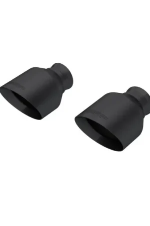 MBRP 15-23 Dodge Charger 5.7L/6.2L/6.4L T304 3in ID / 5in OD Out / 8in Length Angle Cut Black Tip Worldwide Shipping