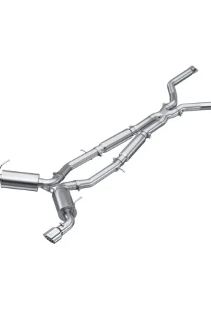 Money Back Guarantee MBRP 16-22 Infiniti Q50 3.0L RWD/AWD 3in Cat-Back Dual Split Rear Street Version T304