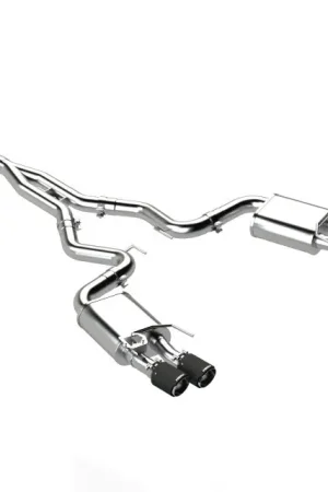 MBRP 18-22 Ford Mustang 2.3L Ecoboost 3in Cat-Back Exhaust w/ Quad Carbon Fiber SS Tips - T304 Holiday Sale