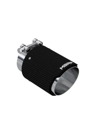 Bulk Order MBRP Universal Carbon Fiber Tip 3in ID / 4in OD Out / 6.13in Length Angle Cut Dual Wall