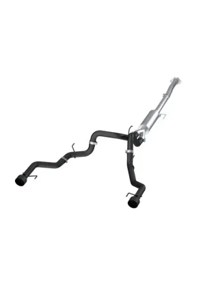 Original MBRP 22-23 Ford F150 T304 5in OD Black Tip Dual Rear Exit 3in Black Coated Cat Back Exhaust