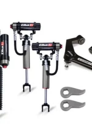 Exclusive Cognito 11-19 Chevy/GMC Silv/Sierra 2500/3500 HD 2WD/4WD 3in Elite Leveling Kit w/ Elka 2.5 RR