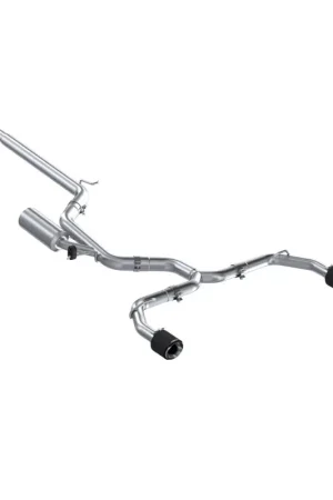 Weekend Sale MBRP 2022 VW Golf GTI MK8 T304 SS 3in Cat-Back Exhaust 2.5in Dual Split Rear w/ Carbon Fiber Tips