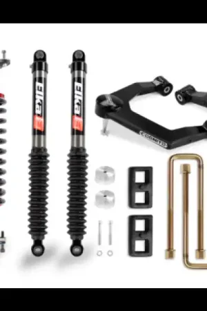 Budget Cognito 19-24 Chevy/GMC Silv/Sierra 1500 2WD/4WD 3in Perf Leveling Lift Kit w/ Elka 2.0 IFP Shocks