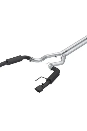 Crafted MBRP 2024Ford Mustang GT S650, 5.0 3in Cat-Back Dual Split Black-Coated Aluminized Steel
