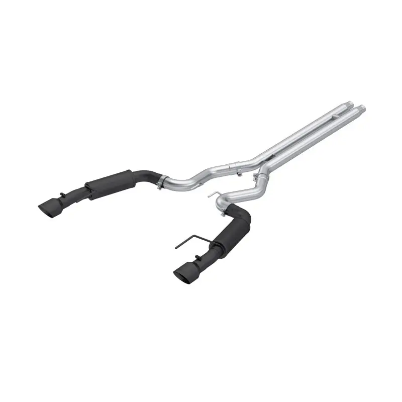 Crafted MBRP 2024Ford Mustang GT S650, 5.0 3in Cat-Back Dual Split Black-Coated Aluminized Steel
