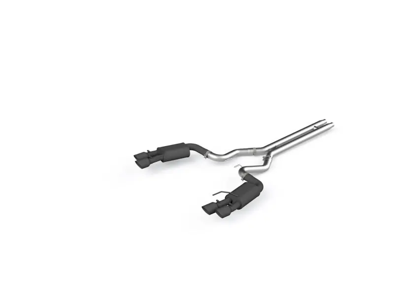 Price Cut MBRP 18-19 Ford Mustang GT 5.0 3in Dual Split Rear Cat Back w/ Quad 4in Dual Wall Tips- Black Coated