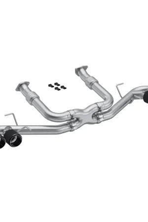 MBRP 20-23 Chevrolet Corvette C8 3in Cat Back Quad Split Rear Exit w/ Carbon Fiber Tips - T304 Discount