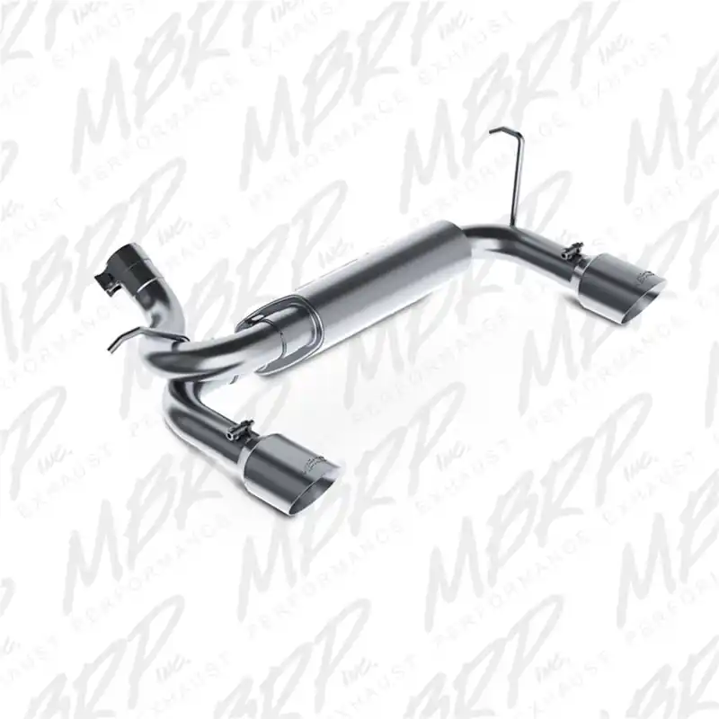 MBRP 07-14 Jeep Wrangler/Rubicon 3.6L/3.8L V6 Axle-Back Dual Rear Exit T409 Performance Exhuast Sys Worldwide Shipping